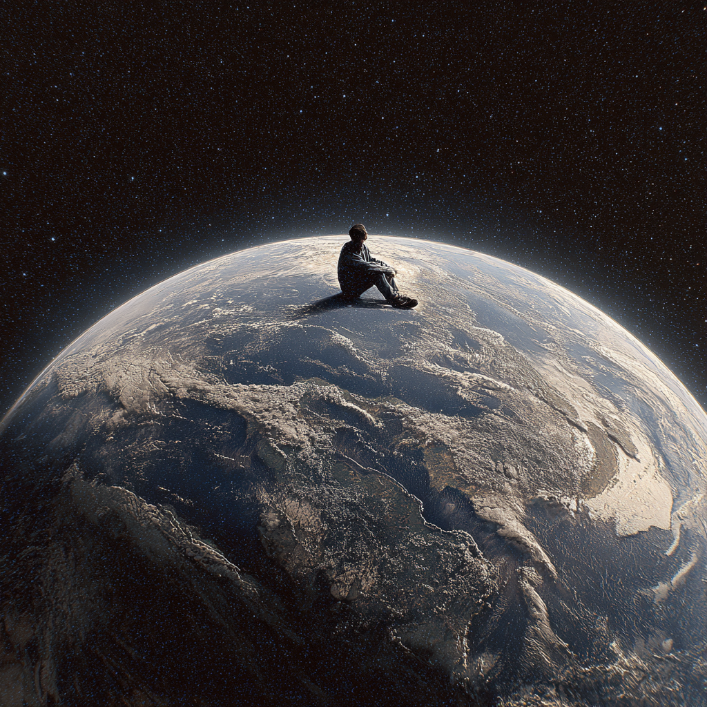 u8996377197_earth_like_a_ball_from_space_human_sat_on_it_--v__19270595-cea8-46d5-9953-1fe00ea0be6f_0 u8996377197_earth_like_a_ball_from_space_human_sat_on_it_--v__19270595-cea8-46d5-9953-1fe00ea0be6f_0